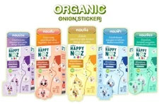 Happy Noz Anti-Virus Freshener Sticker Organic Herb Oil Stuffy Nose Baby Kids