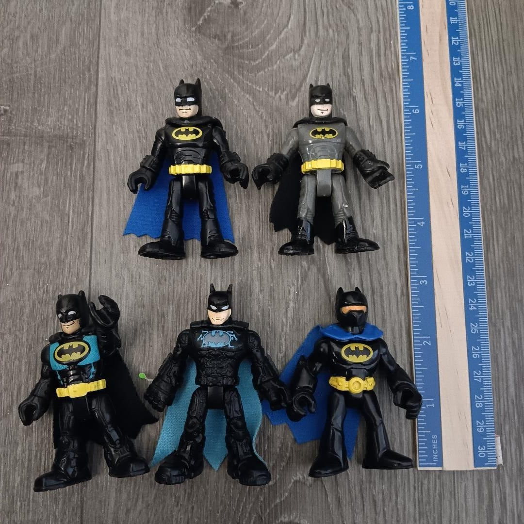 Lot of 5 Imaginext DC Comics Batman Figures with Capes