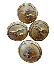 4 Knopf 24 K. vergoldet Italien Uniform BOMISA MILANO LA. MI. SUD. ROMA TURCO NA