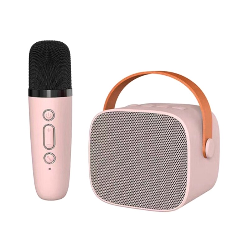 Bluetooth Speaker with 1  Microphone Mic Karaoke Machine Music Player for8473-image