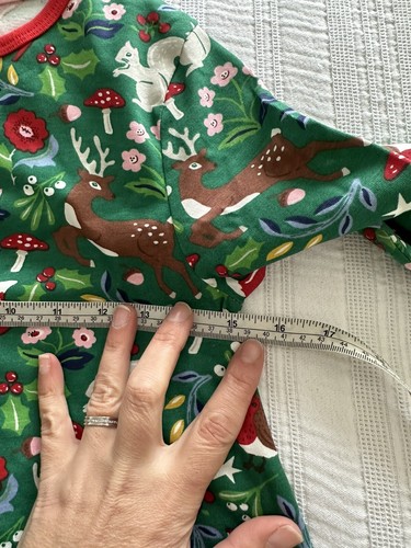 Mini Boden BNWT Green Red Christmas Tunic Dress Age 9-10 Years Holly Robin Deer - Picture 8 of 12