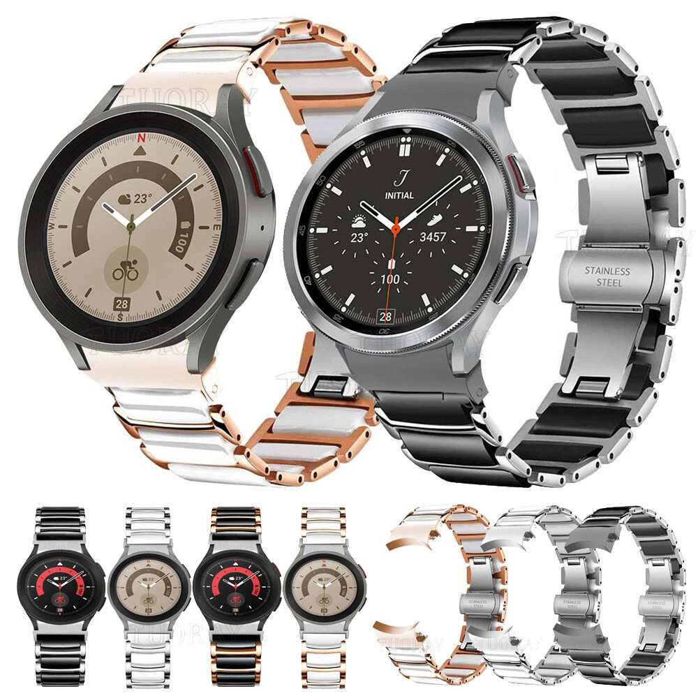 Stainless Steel Ceramic Band Strap For Samsung Galaxy Watch 5 4