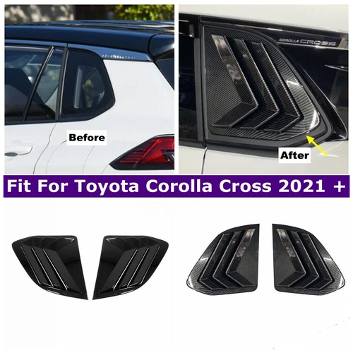 Rear Window Louver Side Vent Trim For Toyota Corolla Cross 2021-2025 Accessories