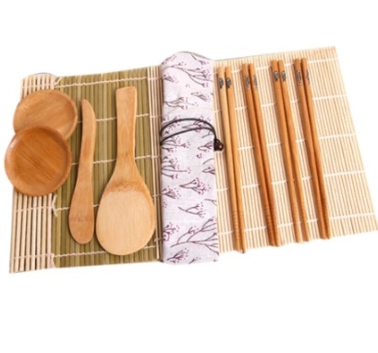 Bamboo Sushi Making Cooking Rolling Set 11pcs Tools Preparation Eco-friendly
Opens in a new window o