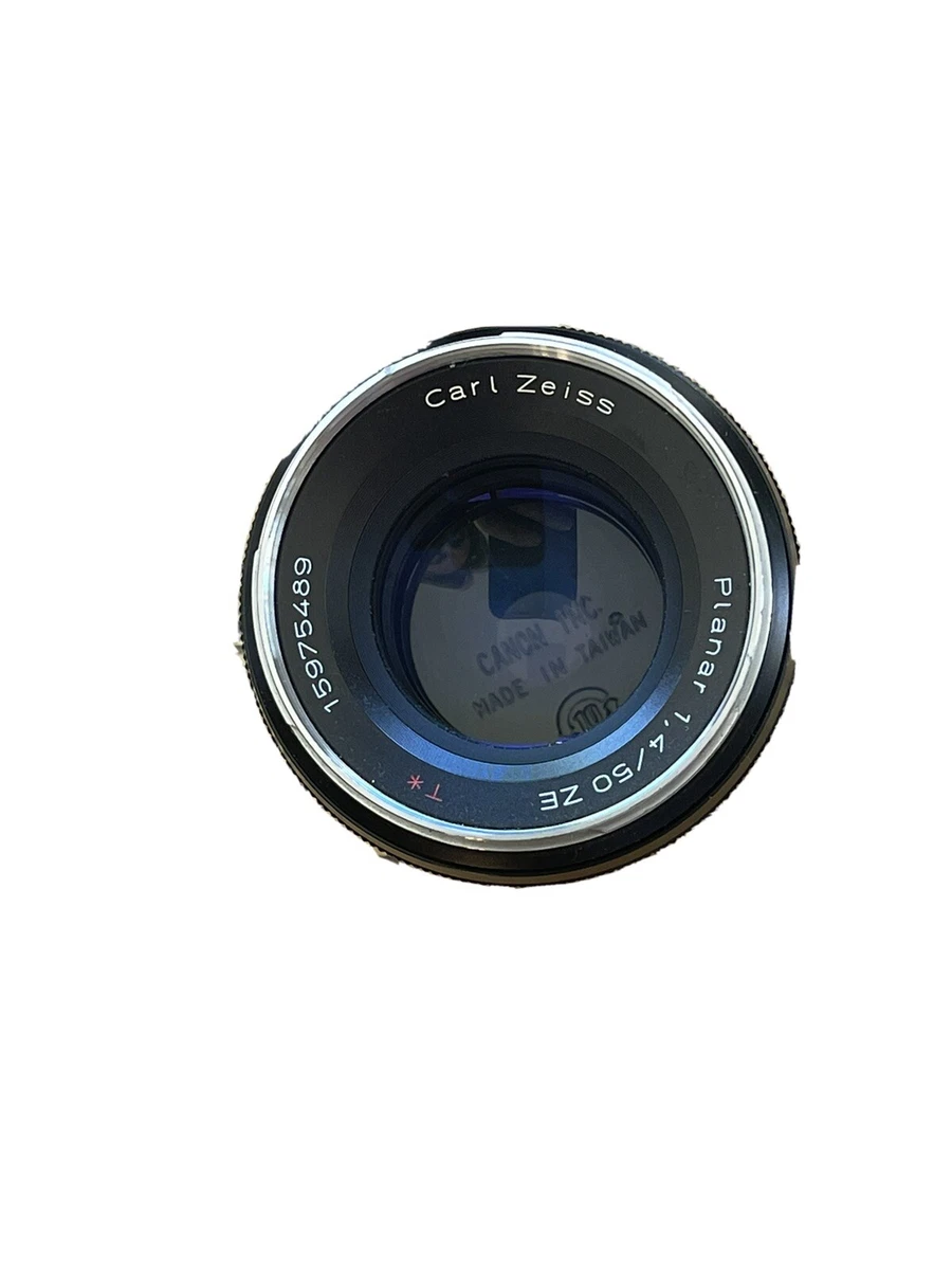 Zeiss Planar 50mm f/1.4 f1.4 ZE T* Lens for Canon EF Mount | eBay