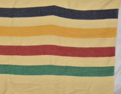 Vintage Early's Witney Point Stripe Wool Blanket England 4 Pt