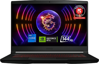 Thin GF63 15.6'' 144Hz Gaming Laptop: 12Th Gen Intel Core I7, NVIDIA Geforce RTX 
