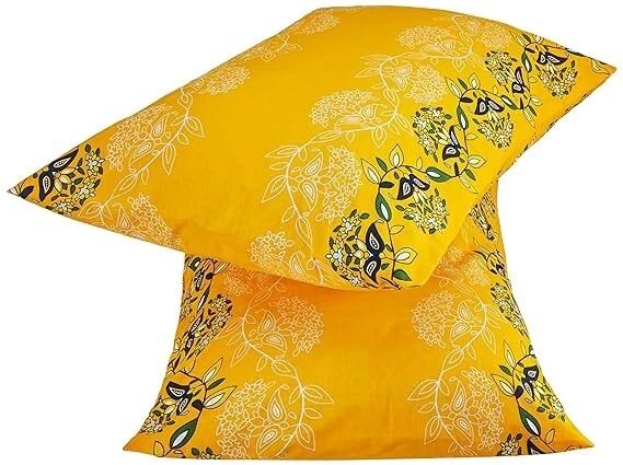 Sábana bajera doble de algodón con 2 fundas de almohada, óxido Foto 3 de 3