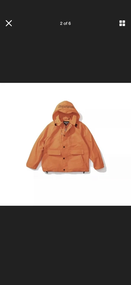 Chaqueta Supreme x Barbour Naranja Grande + TNF x Supreme Key Float Foto 2 de 4