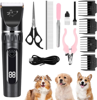 Hundeschermaschine,Leise Schermaschine Hund Und Katze Mit 2 Geschwindigkeiten Wi