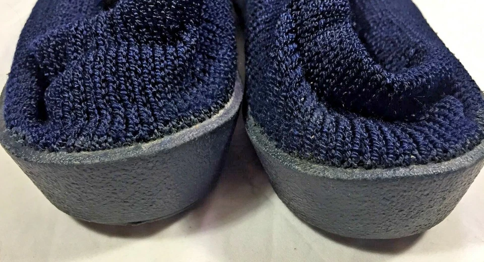 Arcopedico Elio Parodi Tejido Azul Marino Zapatos Elásticos Sin Cordones Hombres 7 Mujeres 9 Foto 3 de 4