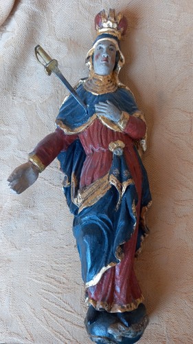 Mater Dolorosa, imagen de gracia Maria Steinbach, madera, hacia 1850, 23 cm, figura de santo - Imagen 13 de 17
