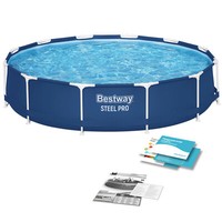 Bestway Frame Pool Gartenpool Schwimmbecken Pool Rund 366 X 76 Cm 56706
