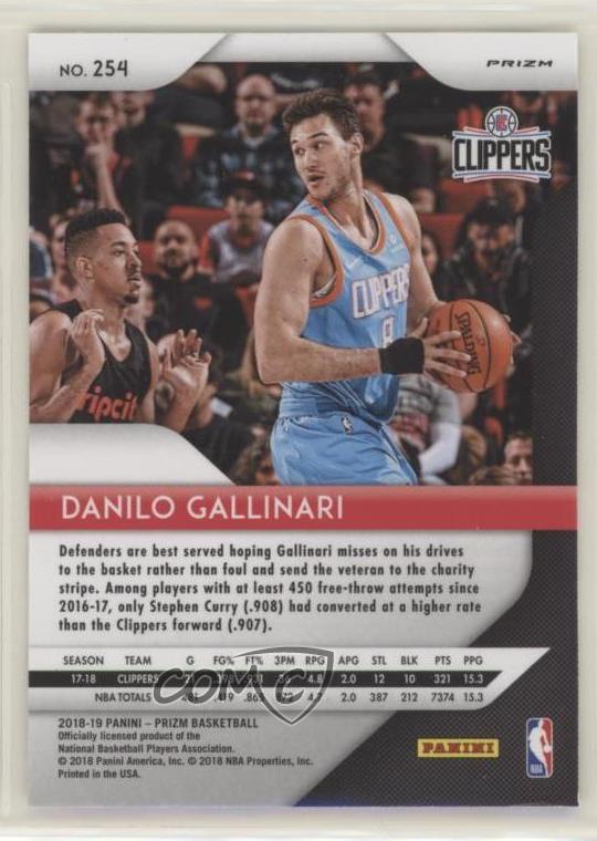 201819 Panini Prizm Red White & Blue Prizm Danilo Gallinari 254 eBay