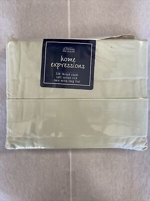 Details about   J C Penney Home Collection Twin Sheet Set 230 Thread Count NAVY NEW