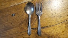 Vintage 2-piece Nursery Silverplate YOUTH SET Fork Spoon, JUNE PATTERN