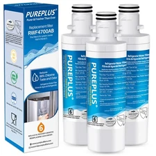 3 PACK Fit For LG LFXS26973S 46-9980 LFXS26973D LMXS28596D Water Filter Pureplus