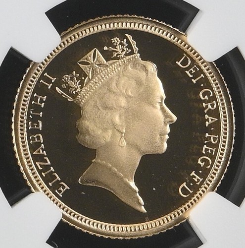 Great Britain UK 1995 1/2 Half Sovereign 0.1177 Oz AGW Gold Proof Coin NGC PF69 - Picture 4 of 4