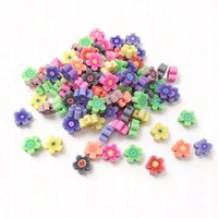 Polymer Ton Perlen FüR Armband Bunte Blumen Farbig Diy 100 StüCk