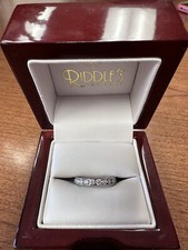14k white gold diamond anniversary band