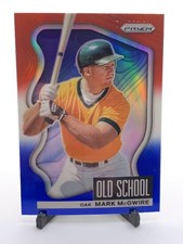 2022 Panini Prizm Mark McGwire #OS-7 Old School Red White Blue Prizm Athletics