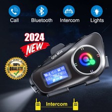 New Motorcycle Intercom Helmet Wireless Bluet...