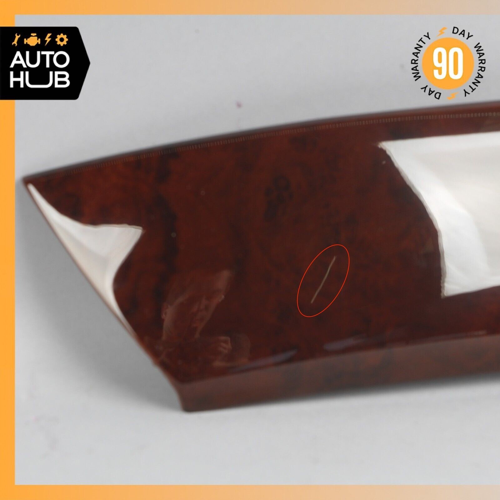 03-13 Maserati Quattroporte M139 Rear Right Side Door Panel Trim Panel Wood OEM
