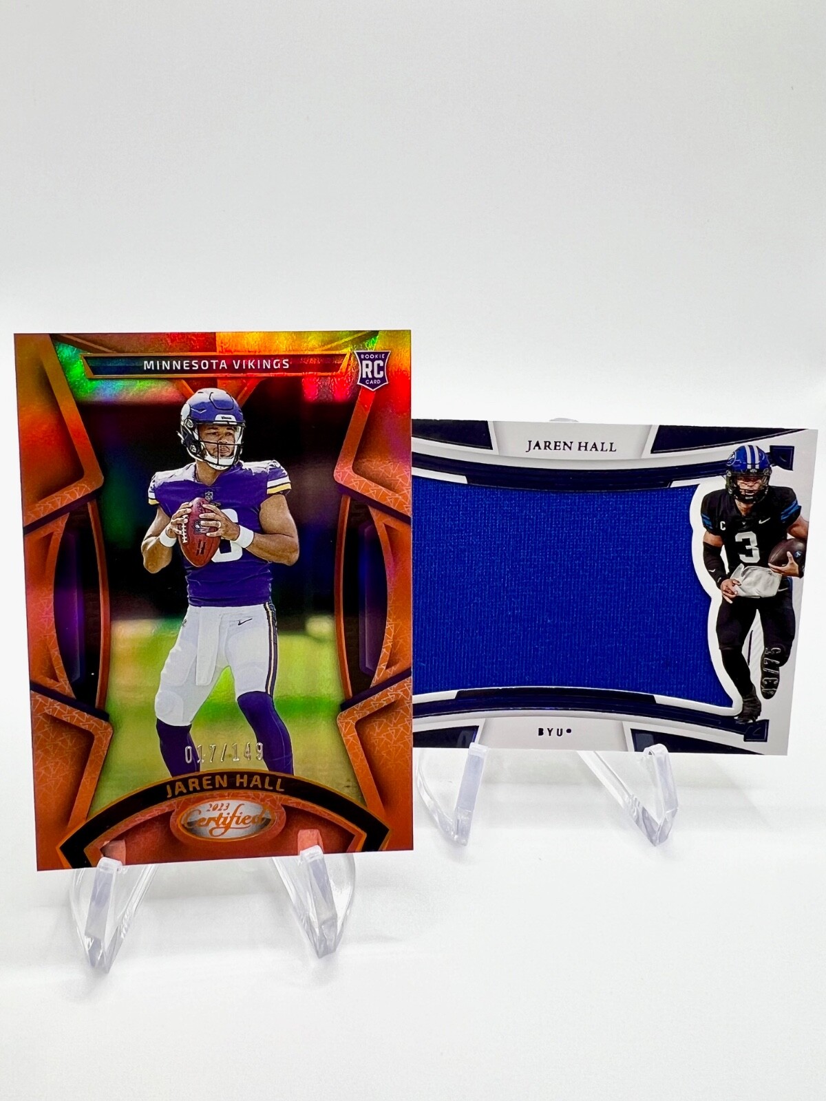 2023 Panini Certified JAREN HALL Orange Mirror Parallel /149 & Bonus Mem Card🔥