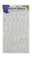 Dritz Iron-on Embroidered Letters Block - White Dritz Iron-on Embroidered Letters Block - White