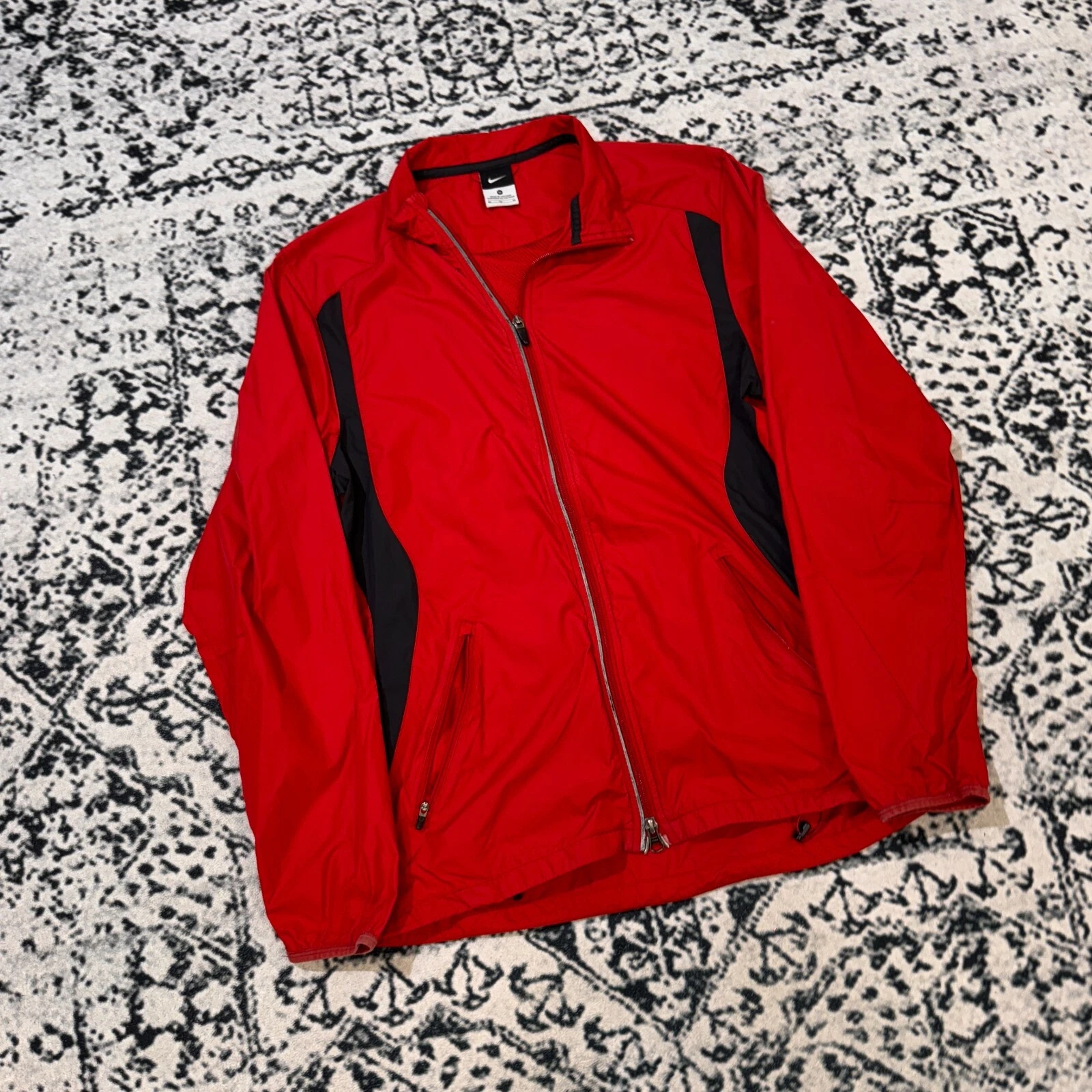 GUCCI Giacca a vento vintage Nike unisex rosso nero nylon taglia M Y2k anni 90 outdoor re