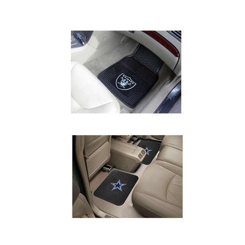 NFL Pick Your Team Car Truck Front Back All Weather Heavy duty Rubber Floor Mats - Picture 2 of 36