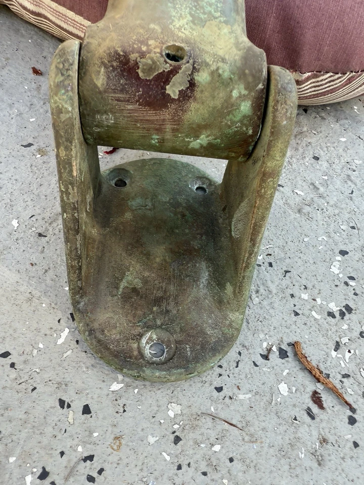 Ancla plegable náutica vintage de latón macizo 17/12 para barco marino Foto 4 de 4
