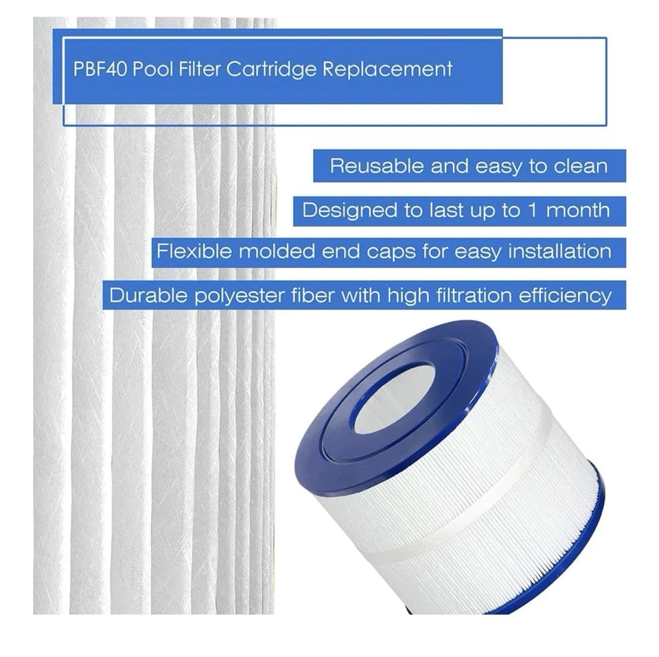 2 Pieces PBF40M Spa Hot Tub Filter Replacement Compatible with Pleatco PBF40M, - Image 4 of 4