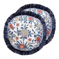 Designer Throw Pillow Covers Set of 2,Euro Elegant Linen with Ivar A-2