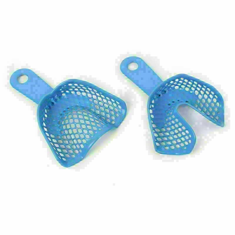 10PCS Dental Supplies Plastic-Steel Impression Trays Autoclavable Denture Model