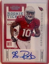 2012 Contenders Gerrell Robinson Rookie Ticket Auto RC #139 Cardinals Autograph