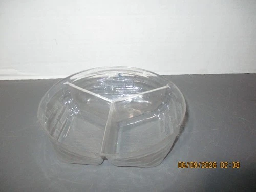 LONGABERGER ROUND CLEAR PLASTIC BASKET INSERT