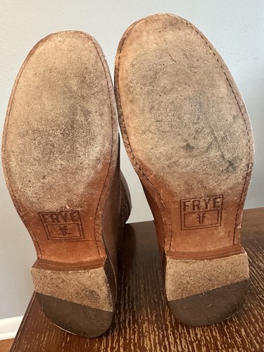Frye Shirley Damen Größe 8,5 77906 Braun Leder Gewebt Huarache Mittelhoher Westernstiefel - Bild 6 von 8