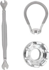 Bike Spoke Wrench Kit - 3 Pack Forged Steel Bicycle Rim Adjustment Tools