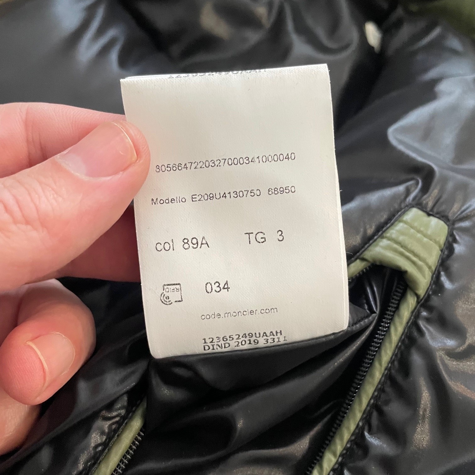 MONCLER X FRAGMENT Hanriot Down Puffer Jacket 100percent Authentic RARE Size 3 Genius image 9