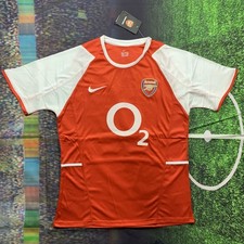 Thierry Henry Arsenal 2002/2003 Home Kit   Retro Soccer Jersey - Men Small - NWT