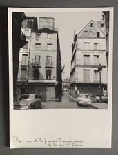 PHOTO années 60 PARIS Rue de la grande truanderie Ami 8 citroen