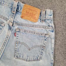 Vintage Levis 550 Jeans Womens 8 Light Wash Relaxed Fit Tapered Leg Made USA Y2K