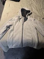 Rugged Elements Mens Jacket  Sweatshirt XL Pumice Gray Full Zip up