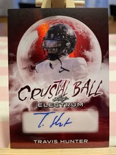 Leaf 2024 Red Electrum Crystal Ball Travis Hunter Autograph #CBR-TH2 #’d/20
