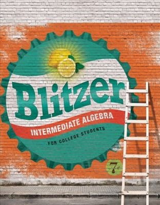 Intermediate Algebra for College Students Hardcover Robert Blitze