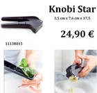 Tupperware Knobi Star Garlic Press Black New