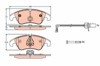 TRW Bremsbelagsatz Scheibenbremse Cotec GDB1768 FüR Audi A4 B8 8K5 Q5 8K2 8T3 A5