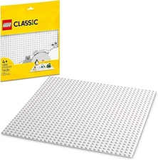 LEGO Classic White Baseplate, Square 32X32 Stud Foundation to Build, Play, and D