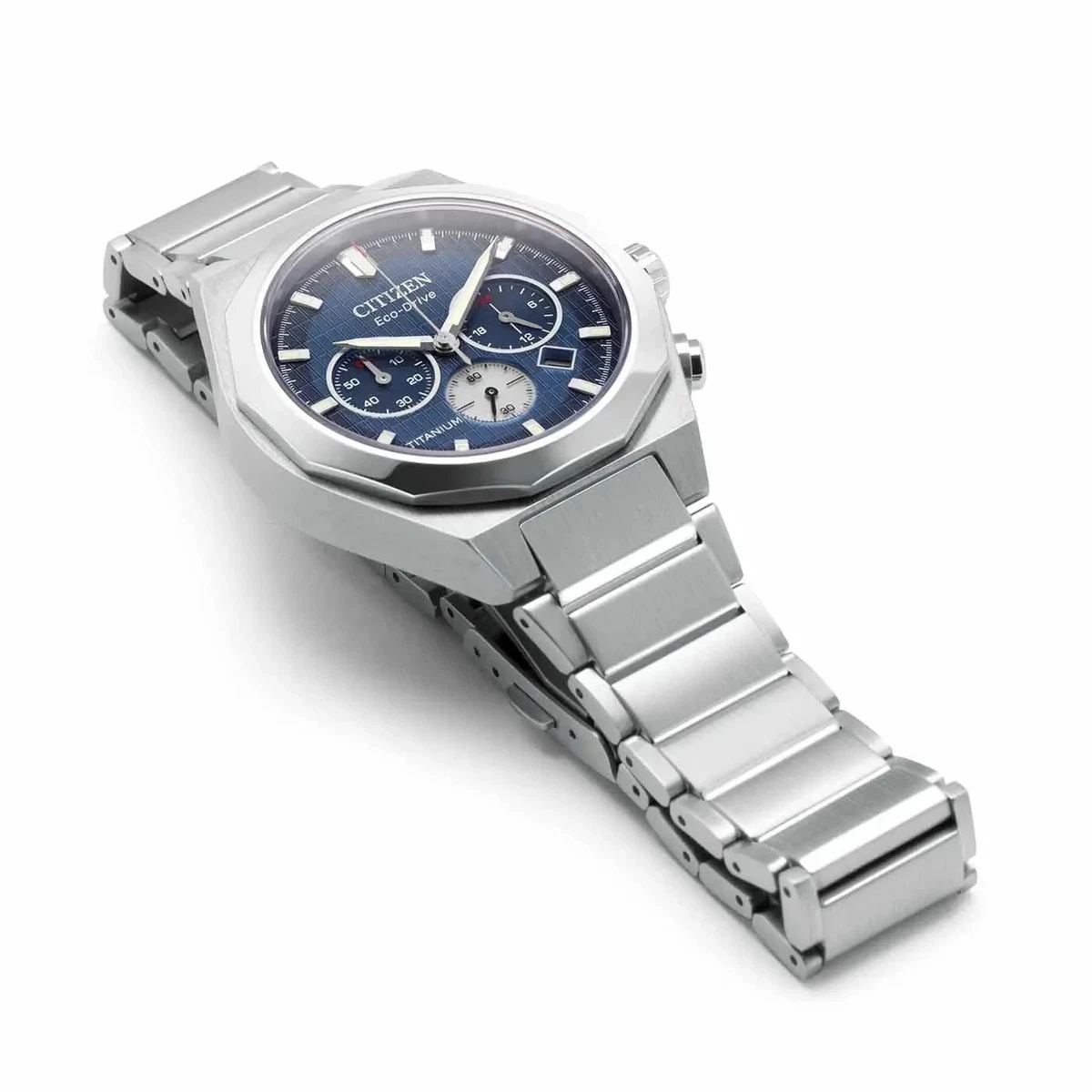 Citizen Zenshin "Senkei" Super Titanio Cronógrafo Esfera Azul - CA4691-59L